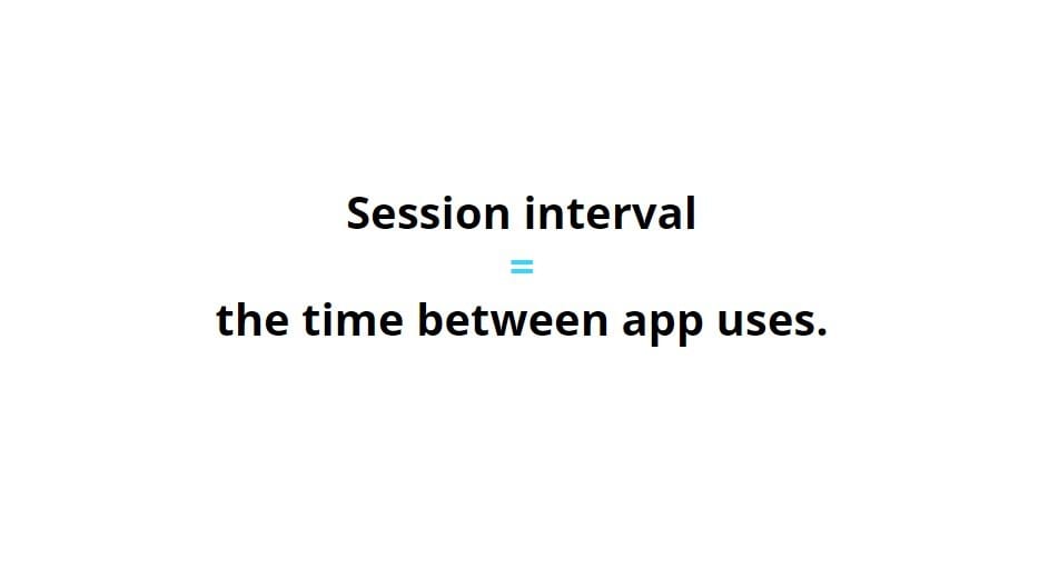 Session interval app metric