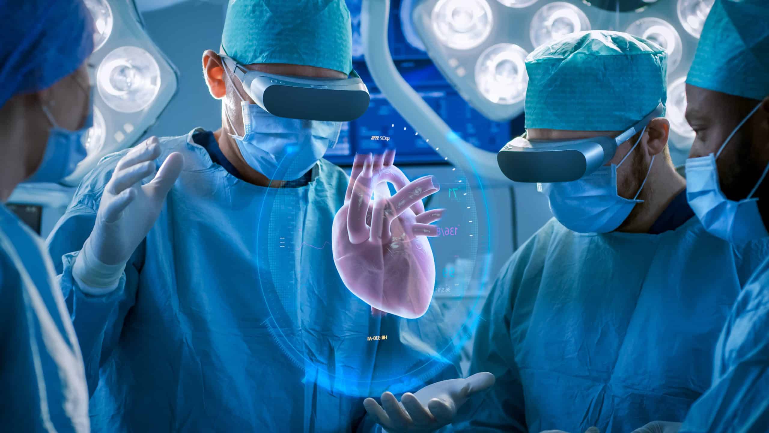 surgeons surrounding animated body part