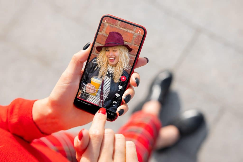 Influencer on social media - TikTok