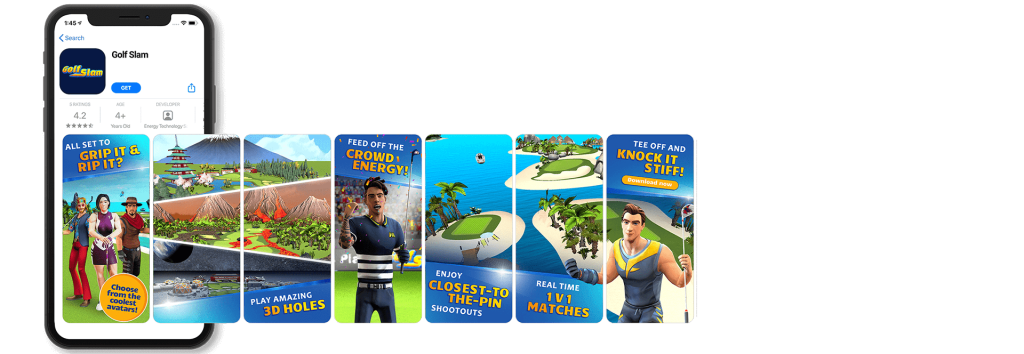 Golf Slam app store screenshots