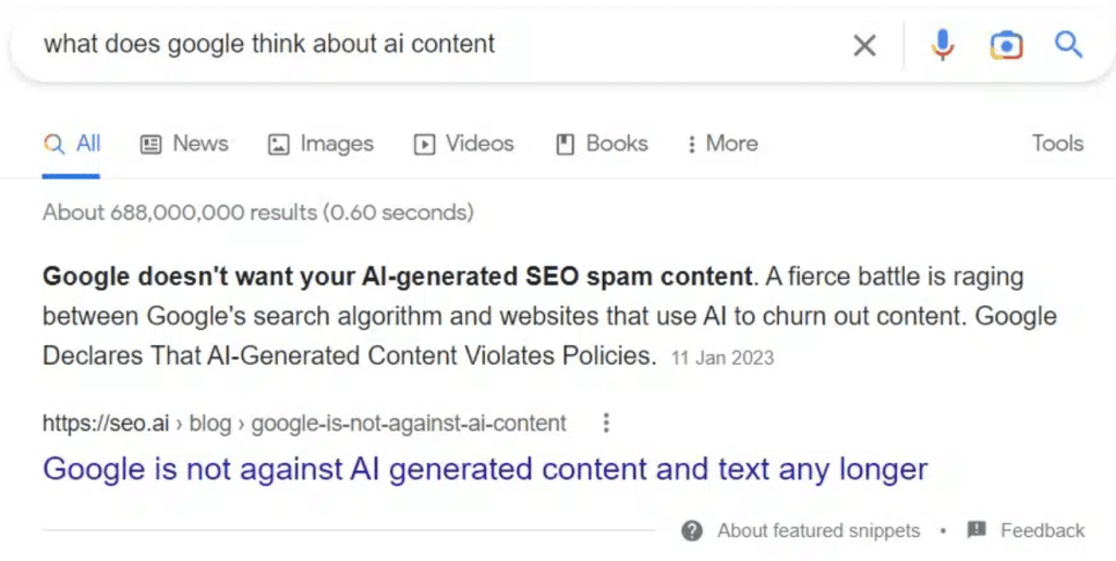 Google Search Results
