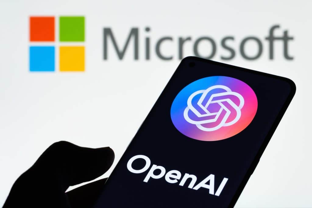 Open AI & Microsoft Logos