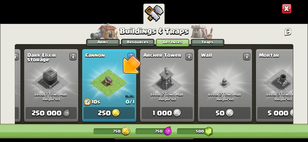 Clash of Clans tutorial design